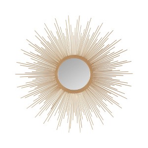 Round Dia Fiore Sunburst Decorative Wall Mirror - Madison Park - 1 of 4