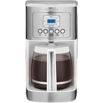 Cuisinart DCC-3200WFR Perfectemp Coffee Maker, 14 Cup Programmable with Glass Carafe, White - Certified Refurbished