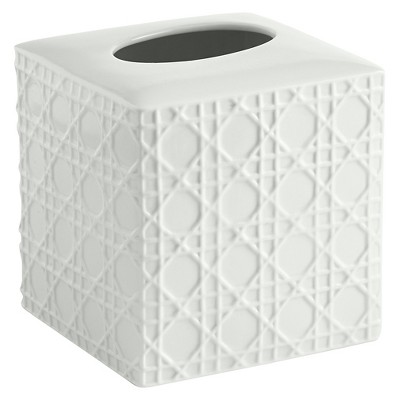 white tissue holder