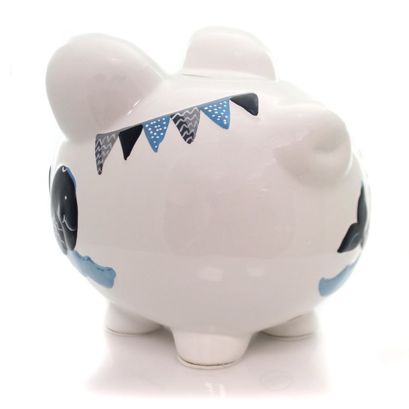 Child To Cherish 7.75 In Blue Double Whale Pig Bank Save Money Ocean Decorative Banks, 2 of 5