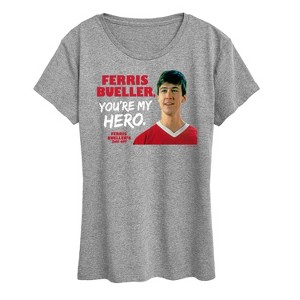 Women's - Ferris Bueller's Day Off - Ferris My Hero Short Sleeve Graphic T-Shirt - 1 of 4