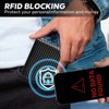 BEAFUP Men's Thin Wallet,Simple Leather RFID-Blocking Dual Folding Credit Card Holder Gives For Men Mini Wallet,Coin Wallet - 4 of 4