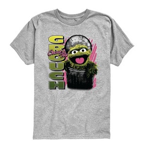 Boys' - Sesame Street - Oscar the Grouch Short Sleeve Graphic T-Shirt - 1 of 4