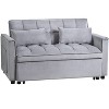 CAVINAS 3 in 1 Convertible Sofa Bed, Modern Modular Sectional Sofa, Adjustable Backrest Couch Bed for Living Room - 3 of 4