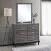 GlasFlength Decorative Wall Mirrors Contemporary Framed Mirror with Minimalist Simple Design for Bedroom or Entryway, Gray, 39"*2"*35" - 3 of 4
