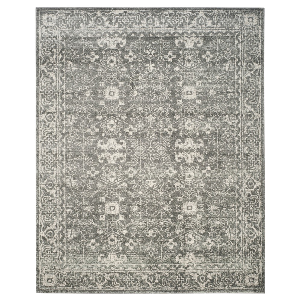 10'x14' Asteria Evoke Rug Gray/Ivory - Safavieh