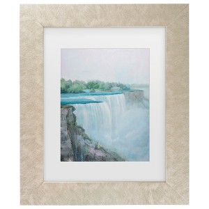 Trademark Fine Art - Sandra Iafrate  Niagara Falls River I Matted Framed Art - 1 of 4