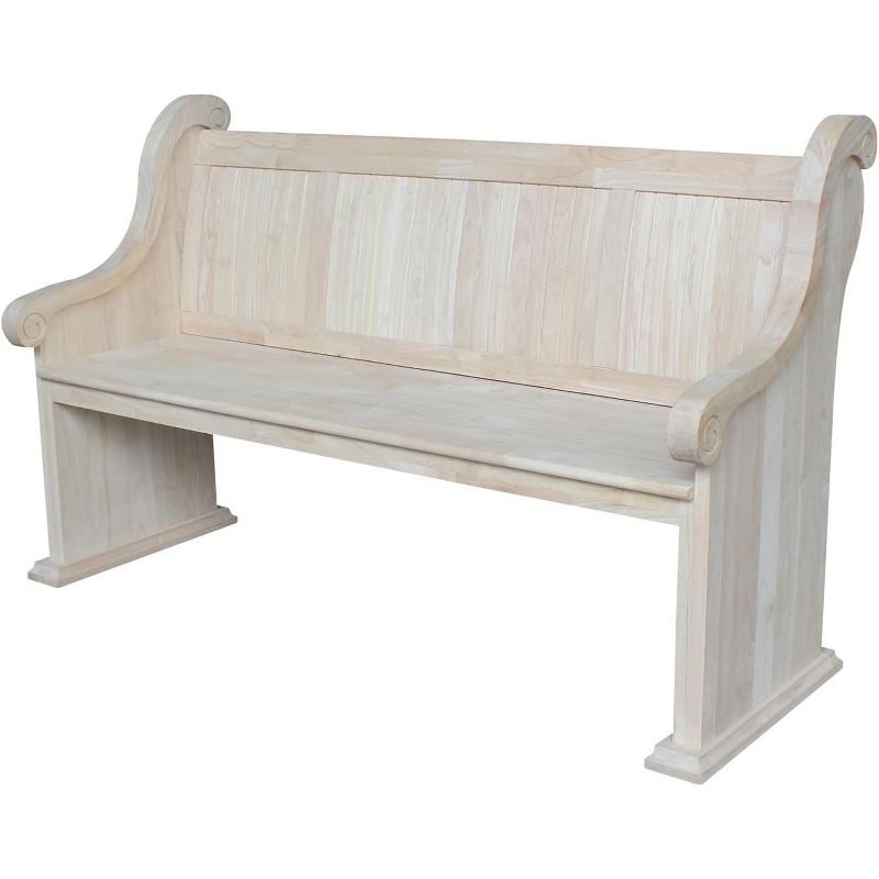 International Concepts Sanctuary Bench, Unfinished, 1 of 2