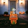 Peanuts 36in Peanuts L2D PreLit LED Snoopy Halloween Doghouse, Orange - 2 of 4