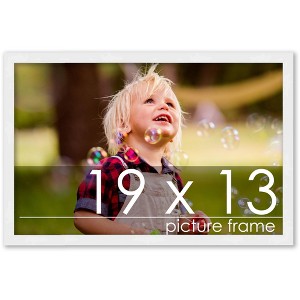 PosterPalooza | 19x13 Wood Frame with UV Acrylic, 6 Finishes: Black, White, Bronze, Silver, Wood, Mahogany - 1 of 4