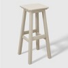 WestinTrends Malibu 24" All Weather Hdpe Outdoor Patio Square Backless Counter Stool - 4 of 4