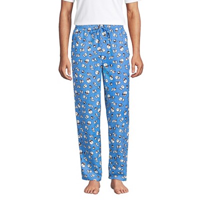 Lands' End Women's Print Flannel Pajama Pants - Medium - Chicory Blue  Snowman : Target