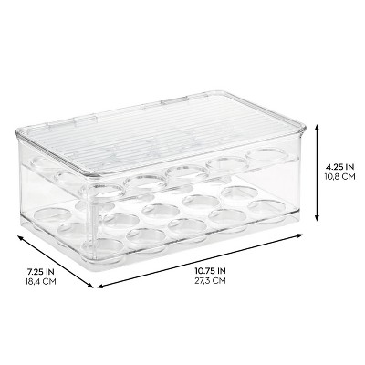 Clear Plastic 2-Tier Coffee Pod Organizer with Lid