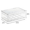 iDESIGN Plastic Tier Coffee Pod Organizer with Lid The Linus Collection Clear: Kitchen Cabinet Storage, 11x7x4, Spot Clean - image 4 of 4