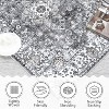 Acekool 9x12 Washable Area Rug, Soft Non-Slip Oriental Medallion Carpet, No Shedding Large Floor Mat for Living Room Bedroom Dining Room, Grey - 2 of 4