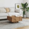 vidaXL Coffee Table Artisan Oak Engineered Wood Regular Coffee Table - 3 of 4
