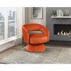 Okak Luxury 360 Degree Accent Swivel Chair with Comfy Velvet Upholstery Solid Wood Stylish Armchair for Living Room Office Lounge - 2 of 4