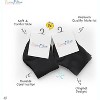 Black/Gray/White 12 pack socks for Girls or Boys, Little Kids Ages 6-10 Years - 3 of 4
