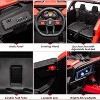 24V Kids Ride-On UTV Car with Remote Control, Spring Suspension, LED Lights, Music & USB, Metal Frame Battery Powered Electric Vehicle Toy - 3 of 4