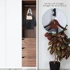 LunaLulinlk 2 Pcs No Punching Purse Racks for Hanging Purses Over the Door Hook Hanger 5 Hooks Organizer Rack Storage Hooks (Black) - 3 of 4