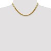 Black Bow Jewelry 5mm 10k Yellow Gold Solid Herringbone Chain Necklace - 2 of 4