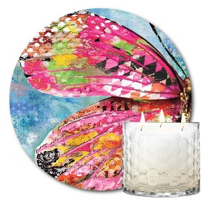 Courtside Market Wonderland Butterfly Wing 13.5 oz Soy Wax Candle with 8"x8" Artboard - 1 of 2