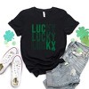 Simply Sage Market Women's Lucky Stacked Distressed Short Sleeve Graphic Tee - 3 of 3