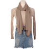 Elerevyo Women's Solid Chiffon Sheer Lightweight Soft Long Scarf Shawl 1 Pc - 2 of 4