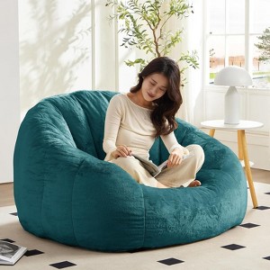 Mjkone Faux Fur Giant Bean Bag Chair - 1 of 4