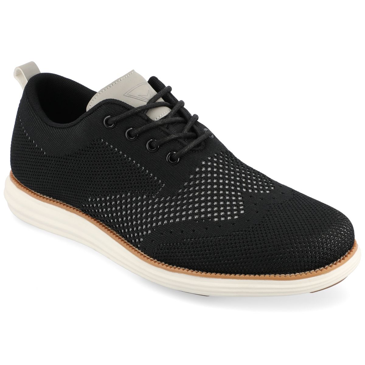 Vance Mens Medium and Wide Width Mens Ezra Knit Wingtip Dress Shoe