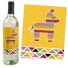 Big Dot of Happiness Let's Fiesta - Fiesta Party Decorations for Women and Men - Wine Bottle Label Stickers - Set of 4 - 3 of 4