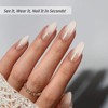 BTArtbox Press-On Nails - Champagne Frost - M Almond- 30ct - 2 of 4