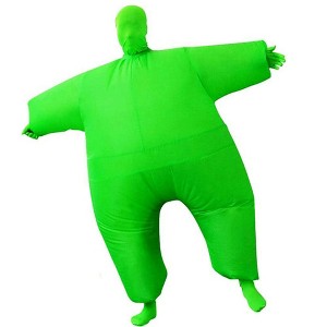 Resenkos Adult inflatable clothing (suitable for heights of 1.5-1.9 meters), inflatable costume adult, blowup costumes for adults, Black - 1 of 4