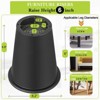 Aoibox Furniture Risers 6 Inch Heavy Duty for Table Desk Couch Bed Frame Dorm Round Leg Lifts Anti-Slip Black 4 Pack - 2 of 4