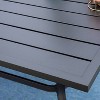 7pc Patio Dining Set with Rattan Arm Chairs & Rectangle Plastic Tabletop Table - Captiva Designs - 4 of 4