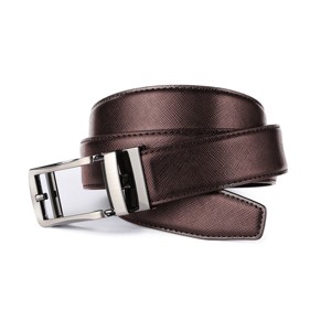Roxoni Men's Ultra Soft Geniune Leather Ratchet Belt with Automatic Buckle - 1 of 4