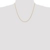 Black Bow Jewelry 1mm 14k Yellow Gold Diamond Cut Round Wheat Chain Necklace - 2 of 4