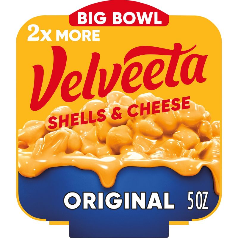 Velveeta Shells &#38; Cheese Original Mac and Cheese Single Bowl Easy Microwavable Dinner - 5oz, 1 of 11