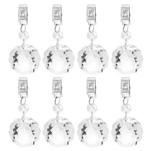 Unique Bargains Metal Outdoor Garden Decorative Tablecloth Weight Clips 8 Pcs - 1 of 4