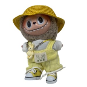 Doll Clothes Superstore Cute as a Bunny 6-Piece Outfit for 17.5cm Labubu Dolls - 1 of 4