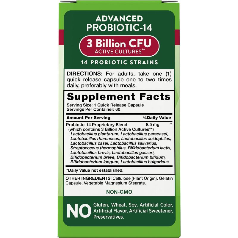 Nature's Truth Probiotics For Men and Women | 3 Billion CFU | 60 Capsules, 2 of 6