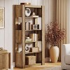 Lantine 5-Tier Open Bookshelf, 70.8-Inch Tall Bookcase, Floor Standing Wood Display Storage Shelves for Home Office, Living Room - 4 of 4