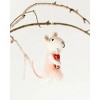 Slickblue Handcrafted Rosé Mouse Ornament – Felted Wine Decor, 5x2.5", Gift for Wine Lovers - 3 of 4
