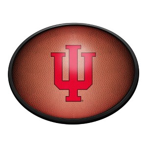 College Football Pigskin Design Oval Slimline Lighted Wall Sign - 1 of 4