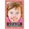 PosterPalooza | Shabby Chic Pink Picture Frame - UV Acrylic, Foam Board Backing, Hanging Hardware - 2 of 4