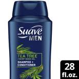 Suave Men's 2-in-1 Shampoo and Conditioner Tea Tree + Hemp - 28 fl oz