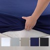 PiccoCasa Waterproof Fitted Sheet Elastic Band 14' Deep Mattress Protector Cover 1 Pc - 3 of 4