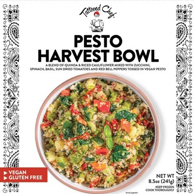 Tattooed Chef Gluten Free and Vegan  Frozen Pesto Harvest Bowl - 8.5oz