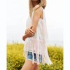 Women's Sequin Fringe Detail Sleeveless Squin Crop Top - DAVI & DANI - 2 of 4