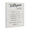 Stupell Industries Bathroom Rules Toilet Paper Sign Country Plank Pattern, 16" x 20" - 3 of 4